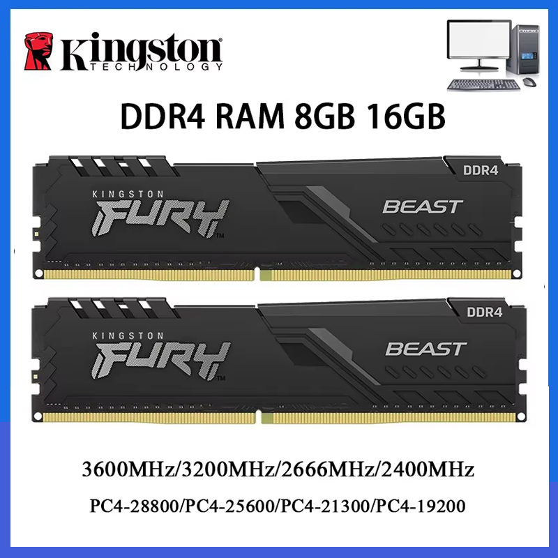Ddr4 3200 16Gb - Pamięć RAM DDR4 Kingston BEAST 3200MHz