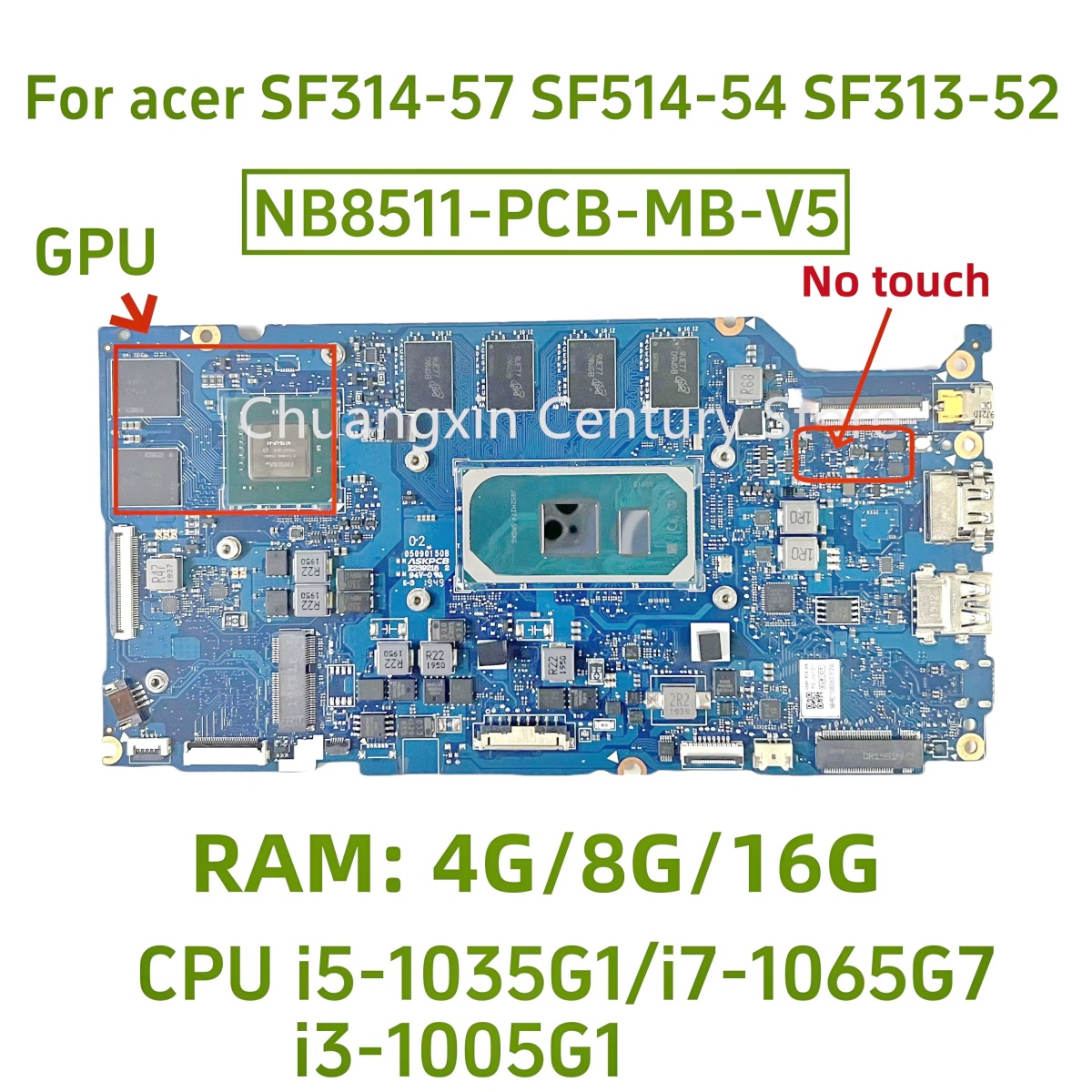 Ddr4 8Gb - NB8511-PCB-MB-V4/V5 płyta główna do laptopa Acer