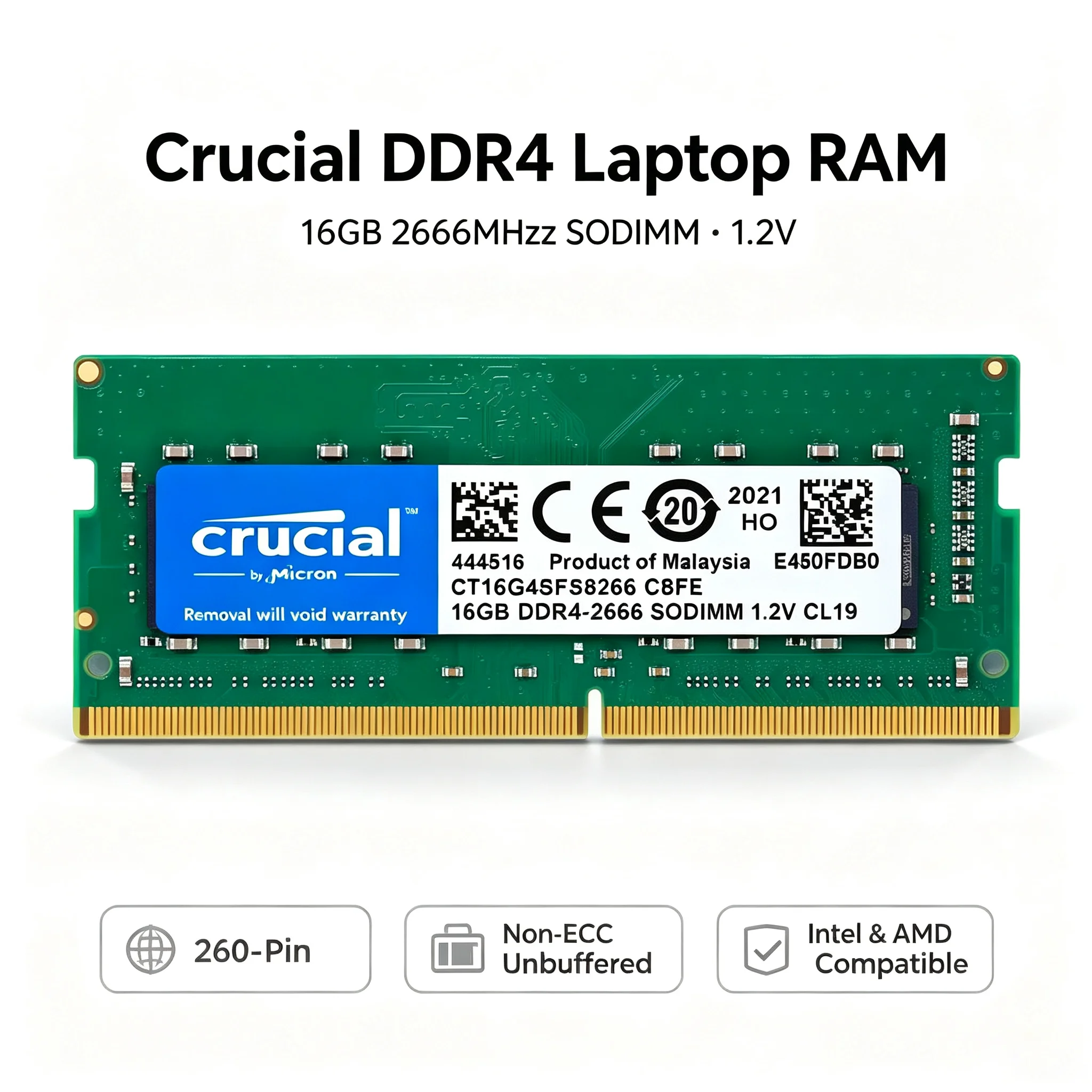Crucial 1 szt./2 szt. pamięci  – Ddr4 3200 16Gb recenzja i cena